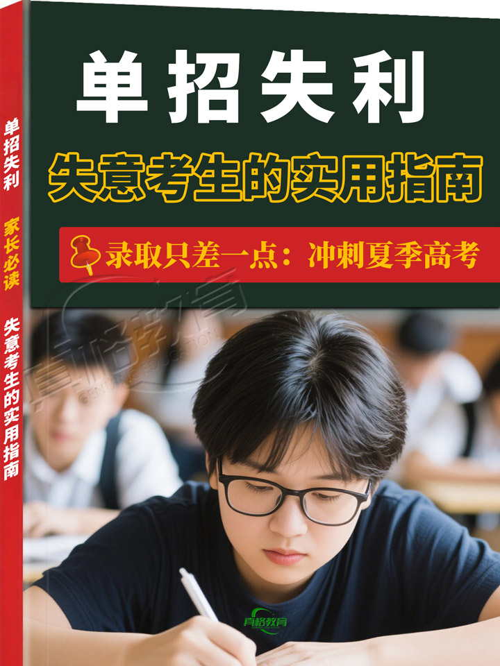 「升学规划」单招失利家长必读：失意考生的实用指南录取只差一点：冲刺夏季高考